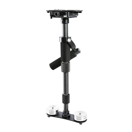 - Movo VS9 Handheld Carbon Fiber Video Stabilizer System with Micro-Balancing Adjustments, Quick-Release Platform, & Chrome Counterweights for DSLR Cameras & Camcorders