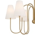 thumbnail image 3 of Possini Euro Design Possini Euro Theda 32" Wide Soft Gold 6-Light Shade Chandelier, 3 of 9