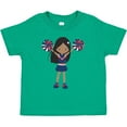 thumbnail image 3 of Inktastic African American Girl, Cheerleaders, Blue Uniform Girls Toddler T-Shirt, 3 of 5