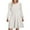 White, variant on Kaemgyyd Womens Casual Dresses Long Lantern Sleeve Solid Color Loose Texture Dress Crew Neck A-Line Fall Outfit