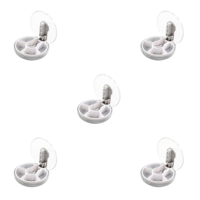 Matsuzay Pill Splitter Box Resuable Sellado Tablet Divider Interior Exterior Viaje de negocios Viajar Senderismo Contenedor Accesorios Gris Type2 NO2 Matsuzay CBP192198