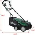 thumbnail image 3 of Elleree 16 in 2-IN-1 Electric Lawn Dethatcher and Scarifier with Extra Large Collection Bag, 15 Amp Push Walk-Behind Scarifier & Dethatcher Gardening Equipment, 3 of 10
