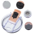 thumbnail image 3 of Unique Bargains 1 Pc Lightweight Tumbler Lid for Office Rouge Pink Plastic, 3 of 5