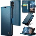 thumbnail image 2 of Funda tipo cartera Samsung Galaxy S25 Edge con cierre magnético, RFID, tarjetero, soporte, carga inalámbrica, 2 of 5