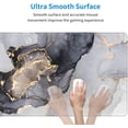 thumbnail image 5 of Large Gaming Mouse Pad, Marble Desk Mats on Top of Desks, Cute Gifts Mouse Pads for Wireless Mouse, Big Extended Deskpad with Stitched Edges, Non Slip Base XL Mousepad for Women Office (31.5*11.8in), 5 of 6