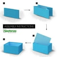 thumbnail image 4 of NEATERIZE Drawer Organizer - [Set of 12] - Closet Organizer and Storage Baskets| Foldable Cloth Drawers Divider | Fabric Bin for Dresser & Shelves |Organize Underwear, Socks, Bra, & Tie’s (Blue), 4 of 4