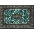 thumbnail image 1 of Ahgly Company Indoor Rectangle Persian Light Blue Traditional Area Rugs, 4' x 6', 1 of 4
