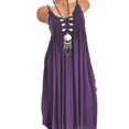thumbnail image 2 of JINMGG 2026 Summer Dresses under $10.00 Women's Fashion Sleeveless Summer Tassel Cotton Fashion Long Dress, 2 of 6