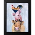 thumbnail image 2 of Charest, Doris 15x18 Black Modern Framed Museum Art Print Titled - Farmland Trio 1, 2 of 5