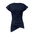 thumbnail image 3 of Womens Summer Tops Cross Tie Strap Backless Slim Versatile Short Casual Top Cute Summer Tops, 3 of 4