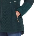 thumbnail image 3 of Women's Gallery Hooded Quilted Jacket Color: Black Size: LARGE, 3 of 4