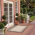 thumbnail image 4 of Safavieh Courtyard Gaus Oriental Indoor/Outdoor Area Rug, Sand/Black, 2'7" x 5', 4 of 17