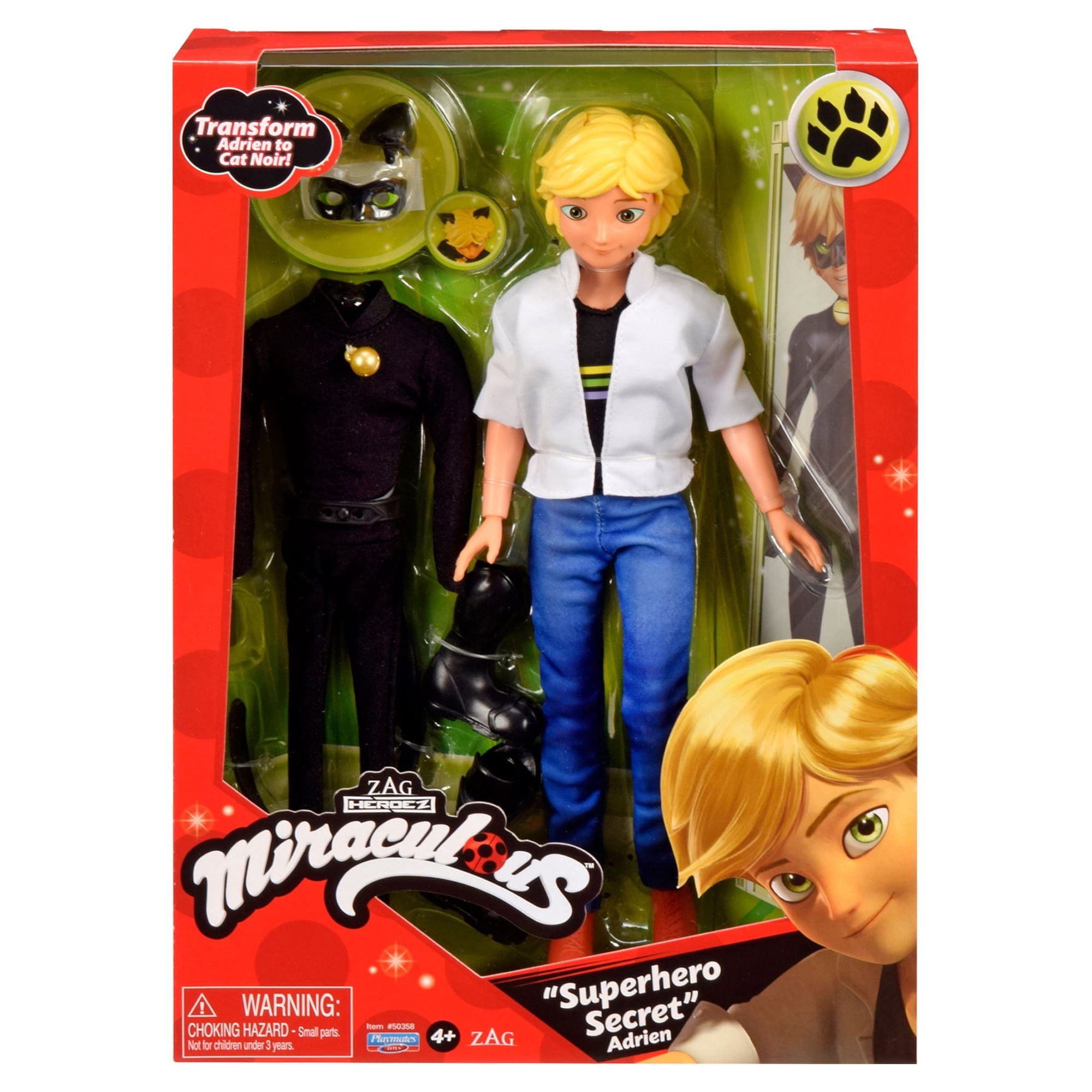 Zagtoon Playmates Miraculous Cat Noir Doll