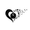 thumbnail image 2 of Etiqueta engomada de la pared de cristal del espejo 3D en forma de corazón Reloj DIY Calcomanías de amor de acrílico Dibujo Decoración de la sala de estar Methold JJ11036-03, 2 of 3