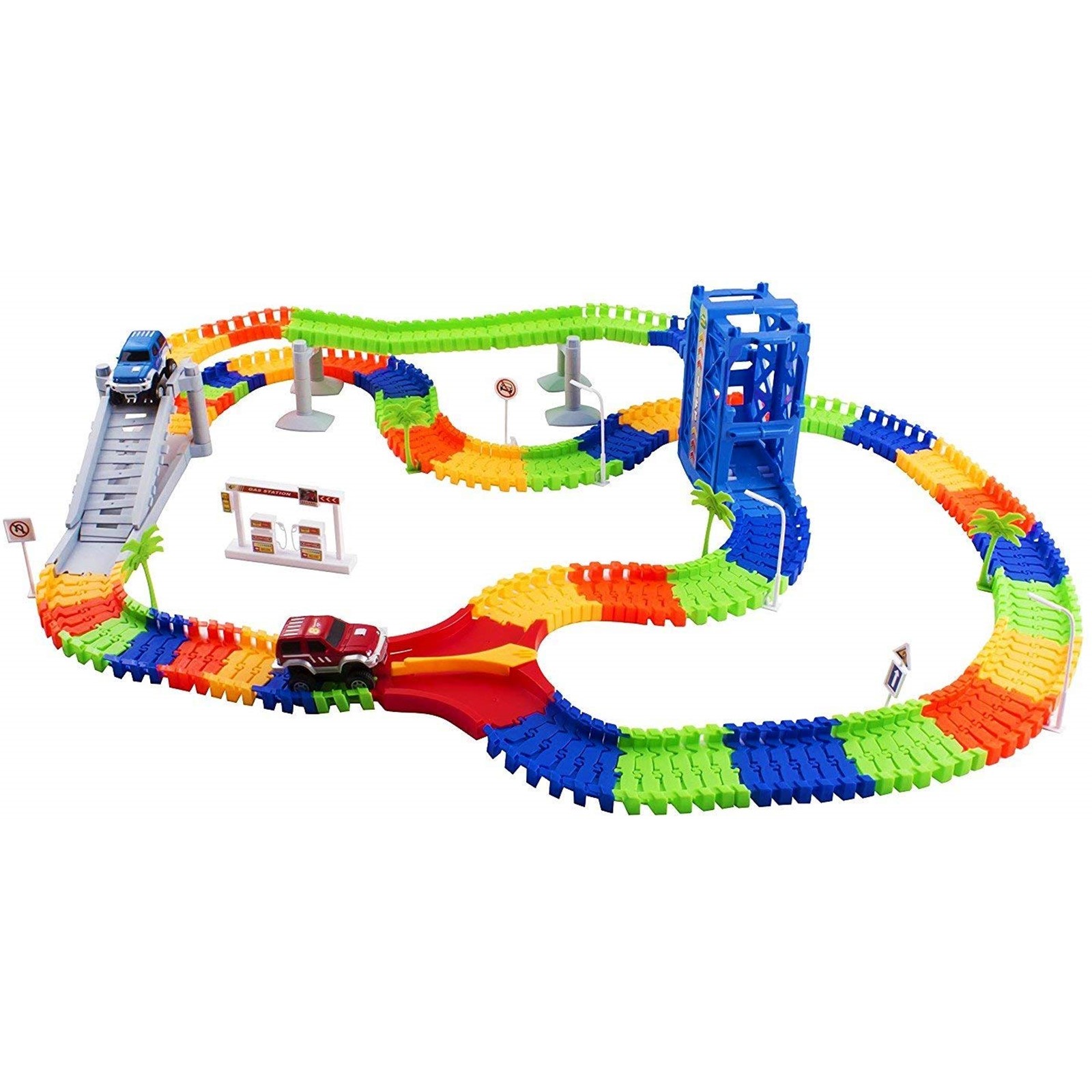 Vokodo - Educational, Twistable, Race Car Track - 240 Pieces & 2 Cars - image 5 of 6