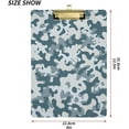 thumbnail image 3 of Coolnut Camouflage Clipboard, Acrylic Standard A4 Letter Size Clip Board with Low Profile Clip for Office, Classroom, Doctor, Nurse and Teacher, 12.5"x9", 3 of 7