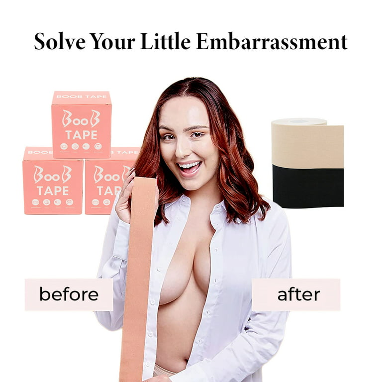 Ebo Boob Tape Breast Lift Tape Adhesive Boob Tape 2 Inch Beige