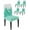 Turquoise, variant on Chair Covers for Dining Room Set of 4,Christmas Pink Xmas Tree Forest Stretch Seat Protector Removable Washable Chairs Slipcovers for Kitchen Banquet Wedding Hotel,Golden Winter Snowflakes White