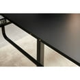 thumbnail image 4 of Smilegend Modern Square Extendable Dining Table, Black Metal Legs, Space Saving Kitchen & Living Room Table - Expands to 70.86", 4 of 7
