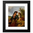 thumbnail image 2 of Edward Charles Barnes 12x14 Black Modern Framed Museum Art Print Titled - The Flower Girl, 2 of 5