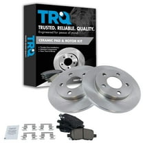 TRQ Rear Brake Pad & Rotor Kit Brake Pads Brake Rotor Ceramic Fits Select 2005-2009 Buick LaCrosse 2011-2013 Chevrolet Impala 2014-2016 Impala Limited 2004-2008 Pontiac Grand Prix