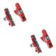 thumbnail image 4 of Wosthever Paquete de 2 pastillas de freno Instalación práctica Alfombrilla de frenado a prueba de herrumbre Suministros de ciclismo profesional Rojo 2Conjunto, 4 of 6