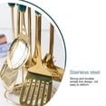 thumbnail image 2 of Juego De Utensilios De Cocina De Acero Inoxidable De Estilo Nórdico, 7 Uds., Herramientas De Cocina, Mango De Cerámica, Gancho De Almacenamiento, Pala De Metal, Juego De Cucharas sonducket HA025029-01, 2 of 6