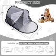 thumbnail image 2 of Caja de arena plegable para gatos, no necesita montaje, funda de privacidad todo en uno para cajas de arena grandes, diseño a prueba de derrames, fácil de limpiar y almacenamiento, 2 of 6