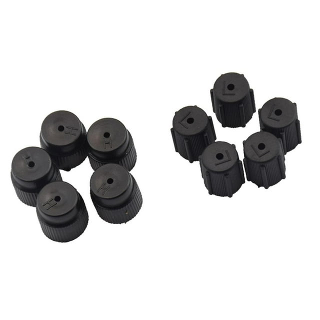 Coche Piezas R134a 5 Bajo 13 Mm Y 5 Alto 16 Mm Aire ondicionado Servicio Negro