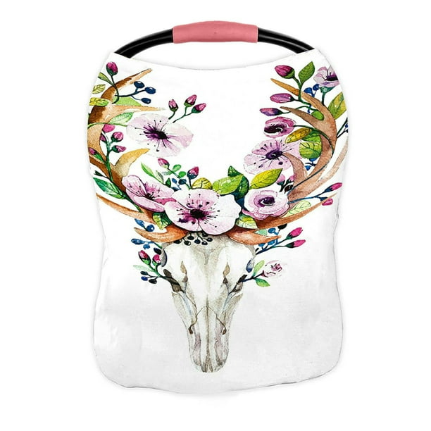 Abphqto Bohemian Western Mystical Deer Skull Print Rose Flowers Nursing Cover Baby Tfeeding Infant Feeding Car Seat Stroller Cat Canopy Breathable Com - Western Baby Car Seat Covers Abphqto Bohemian Western Mystical Deer Skull Print Rose Flowers Nursing Cover Baby Tfeeding Infant Feeding Car Seat Stroller Cat Canopy Breathable Com - Western Baby Car Seat Covers