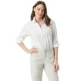 thumbnail image 5 of Gloria Vanderbilt Swan Series Women's Amanda Oversized Shirt, Sizes S-XXXL, 5 of 5