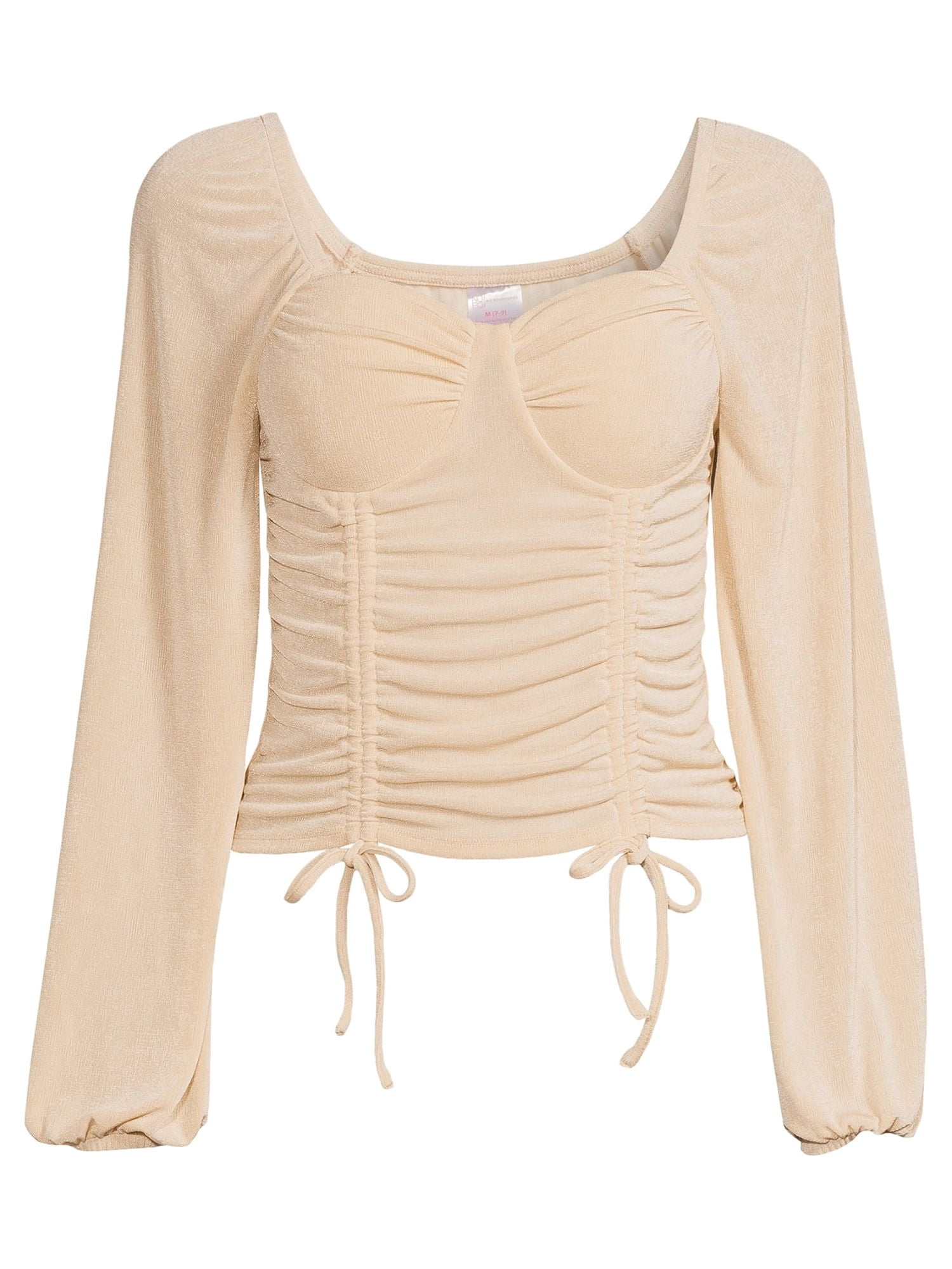 ruched peasant top