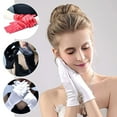 thumbnail image 3 of Ladies Short Wrist Gloves Smooth Satin For Party Dress Wedding Prom Evening, 3 of 9