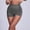 Dark Gray, variant on RKSTN Women’s Yoga Shorts Spring Summer Solid Color High Waisted Butt Lifting Tummy Control Fashionable Tight Fitting Lightweight Fitness Gym Nude Feel Booty Shorts