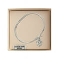 thumbnail image 3 of 7 inch Oval Eye Hook Bangle Bracelet w/ Miraculous Medal in Sterling Silver, 3 of 3