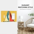thumbnail image 5 of Sailboat Switch Cover Decorative Wall Plate 3-Gang 2-Toggle 1-Decor Standard Size, 5 of 5