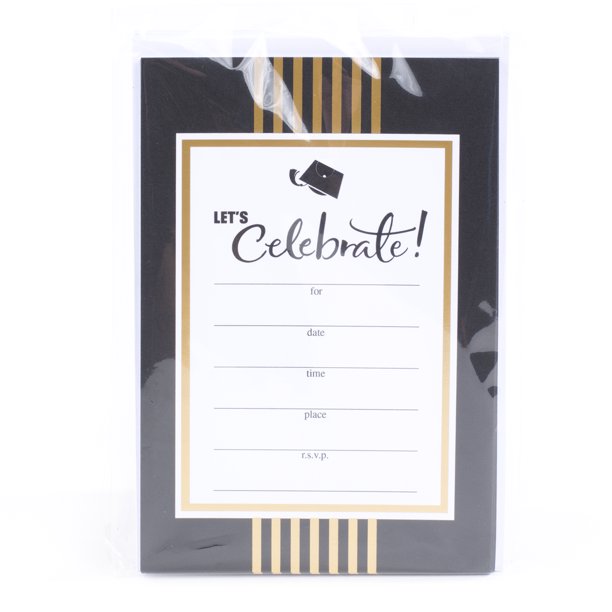 Hallmark Graduation Party Invitations, 10 Invites with Envelopes (Let's