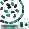 thumbnail image 4 of 2 Strands Natural Emerald Beads Strands 30-34pcs Natural Untreated Emerald Faceted Column Shape Beads Genuine Emerald Smooth Beads Precious Gemstone Beads colorful, 4 of 5