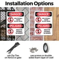 thumbnail image 3 of (2 Pack) Non-Potable Water Do Not Drink Bilingual OSHA Danger Sign 10 Inch X 14 Inch Plastic Sign, Weather Resistant, UV Protected for Workplace, Business, and Construction Site, Made, 3 of 8