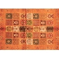 thumbnail image 1 of Ahgly Company Indoor Rectangle Abstract Orange Modern Area Rugs, 7' x 9', 1 of 4