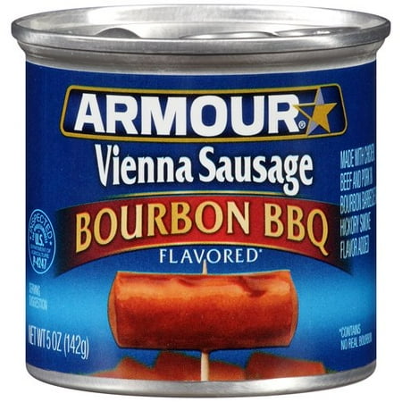 Armour Bourbon BBQ Flavored Vienna Sausage, 5 oz Can