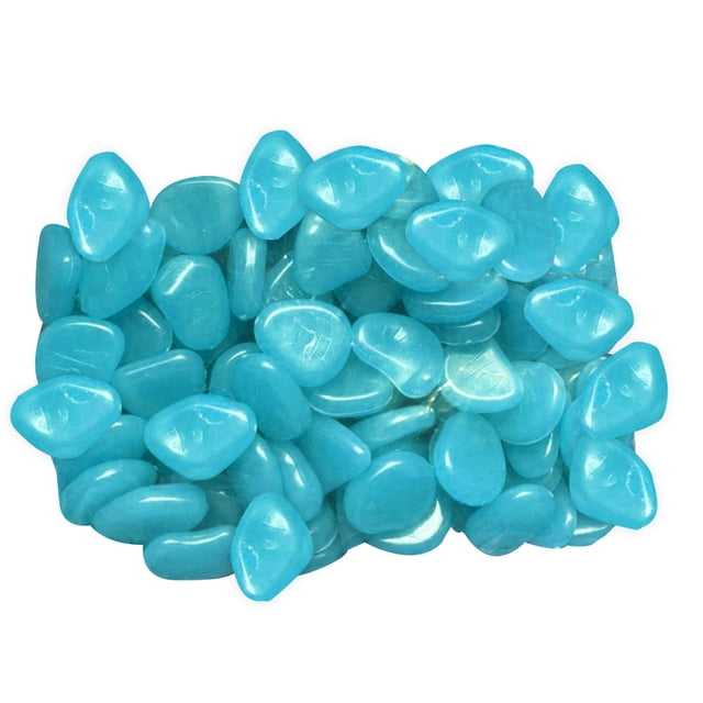 Mini Glowing Rocks Outdoor Glow Decorative Stones Garden Yard Lawn Luminous Pebbles