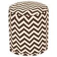 thumbnail image 3 of Majestic Home Goods Chevron Indoor Outdoor Ottoman Pouf, 3 of 5