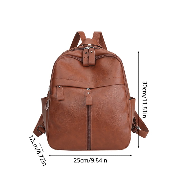 campus leather backpack Polyurethane Leather Backpack with Large Capacity Design, Commute and  Travel Bag with Multiple Storage Compartments, Durable Shoulder Bag for  Work Campus and Daily Use with Sleek Stylish Appearance