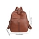 thumbnail image 3 of Mochila de cuero para hombre y mujer | Bolso de viaje de gran capacidad | Mochila de cuero sintético para portátil con múltiples bolsillos para la escuela, el trabajo y el uso diario, 3 of 6