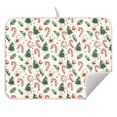 thumbnail image 5 of Ryvnso Christmas Candy Fir Berry Dish Drying Mat for Kitchen Countertop 16x18 Small Dish Pad Drainer Rack Dish Sink Mats, 5 of 7