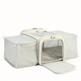 thumbnail image 3 of Sac de Transport pour Chat Extensible pour Deux Chats – Grande Capacité, Caisse de Voyage Portable avec Maille Respirante, Fermeture Éclair, Sangles et Poignées Réglables, Design Double Transport pour Voiture, Vétérinaire et Extérieur, 3 of 3