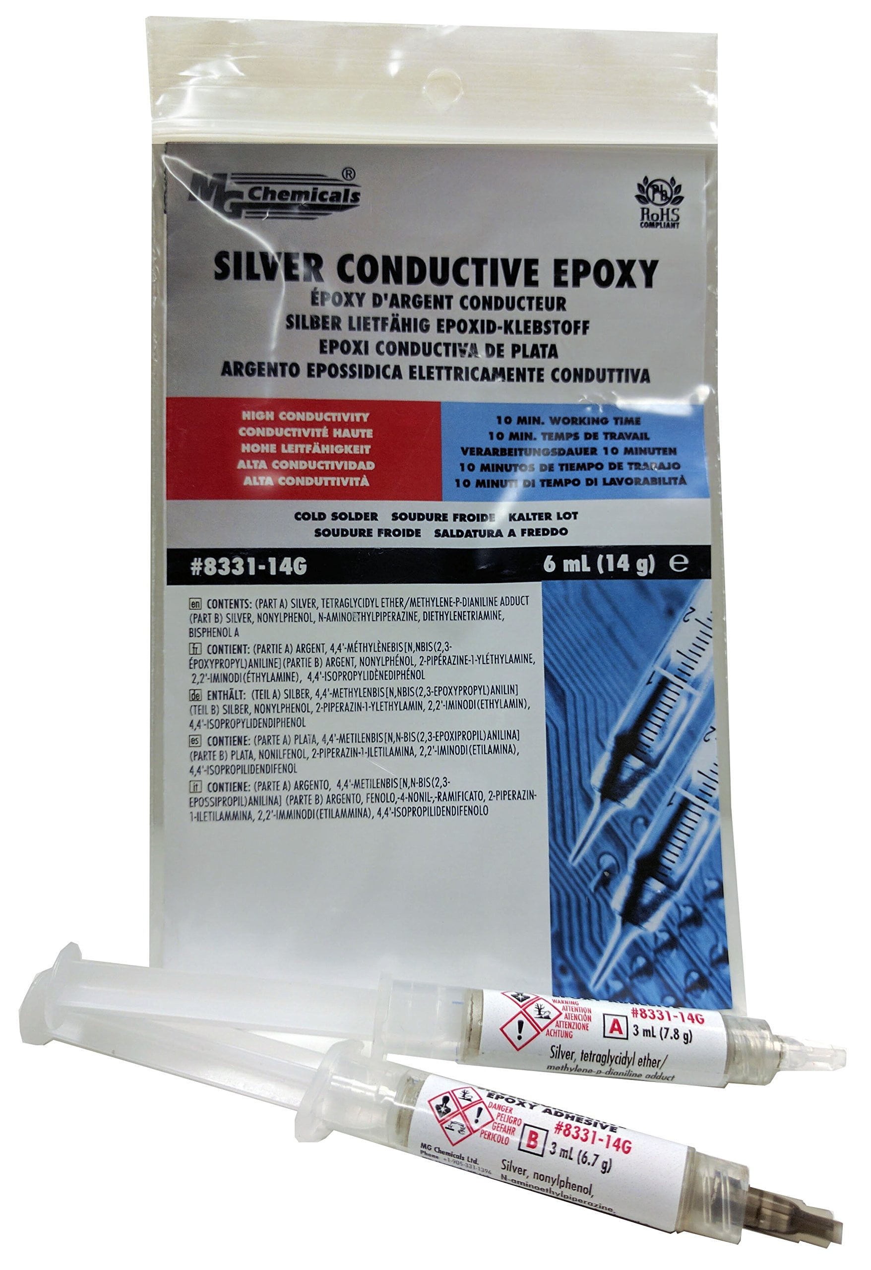 AMI| (HTS060 724 430) MG Chemicals 2-Part Electrically Conductive Silver Epoxy