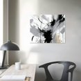 thumbnail image 3 of FLORID 20x16 in / 16x12 in Abstract Canvas Wall Art for Bedroom Bathroom Living Room Wall Decor Black White Grey Modern Abstract Canvas Pictures Abstract Prints1 Wall Art 20x16in, 3 of 4