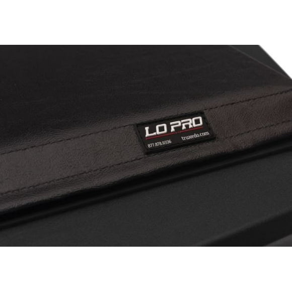 Fits 2007-2021 Toyota Tundra Truxedo Tonneau Cover 545701 Lo Pro QT; Soft Roll-Up Hook And Loop; Lockable Using Tailgate Handle Lock; Black; Vinyl